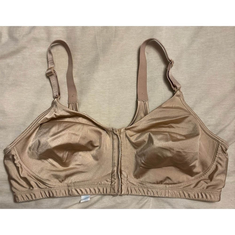 Playtex Nude 18 Hour Front Closure Hook & Eye Full Figure Bra, Size 40C